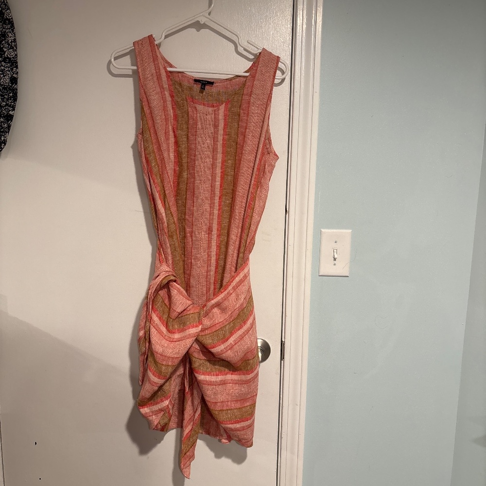 Sleeveless dress, linen/rayon